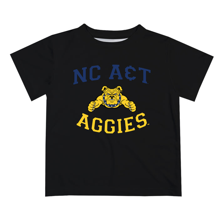 North Carolina A&T Aggies Vive La Fete Boys Game Day V1 Black Short Sleeve Tee Shirt