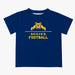 North Carolina A&T Aggies Vive La Fete Football V1 Blue Short Sleeve Tee Shirt