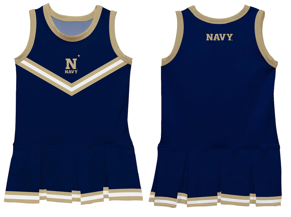 US Naval Academy Midshipmen Vive La Fete Game Day Navy Sleeveless Cheerleader Dress - Vive La Fête - Online Apparel Store