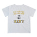 US Naval Academy Midshipmen Vive La Fete Boys Game Day V3 White Short Sleeve Tee Shirt