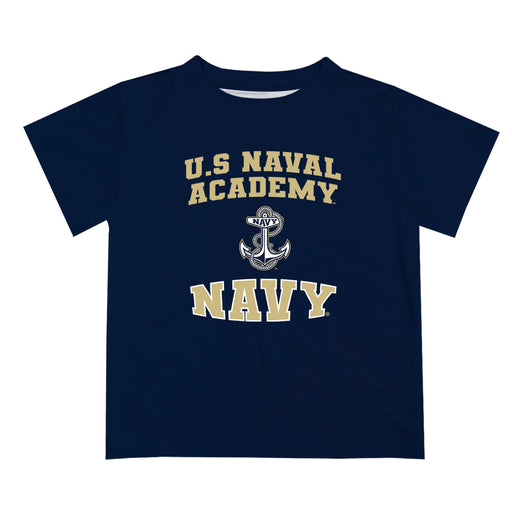 US Naval Academy Midshipmen Vive La Fete Boys Game Day V3 Navy Short Sleeve Tee Shirt