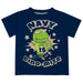 US Naval Academy Midshipmen Vive La Fete Dino-Mite Boys Game Day Navy Short Sleeve Tee