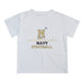 US Naval Academy Midshipmen Vive La Fete Football V1 White Short Sleeve Tee Shirt