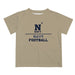 US Naval Academy Midshipmen Vive La Fete Football V1 Gold Short Sleeve Tee Shirt