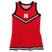 University of Nebraska Huskers Vive La Fete Game Day Red Sleeveless Cheerleader Dress