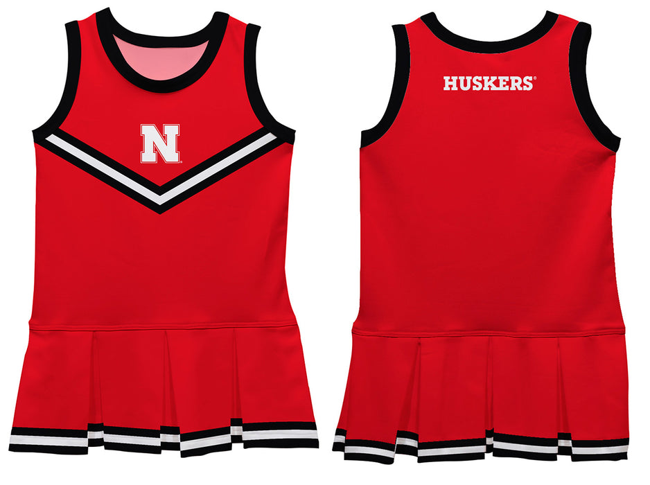University of Nebraska Huskers Vive La Fete Game Day Red Sleeveless Youth Cheerleader Dress - Vive La Fête - Online Apparel Store