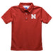 University of Nebraska Huskers Embroidered Red Short Sleeve Polo Box Shirt