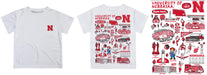 University of Nebraska Huskers Hand Sketched Vive La Fete Impressions Artwork Boys Red Short Sleeve Tee Shirt - Vive La Fête - Online Apparel Store