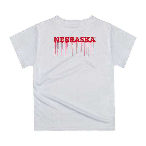 University of Nebraska Huskers Original Dripping Football Helmet T-Shirt by Vive La Fete - Vive La Fête - Online Apparel Store