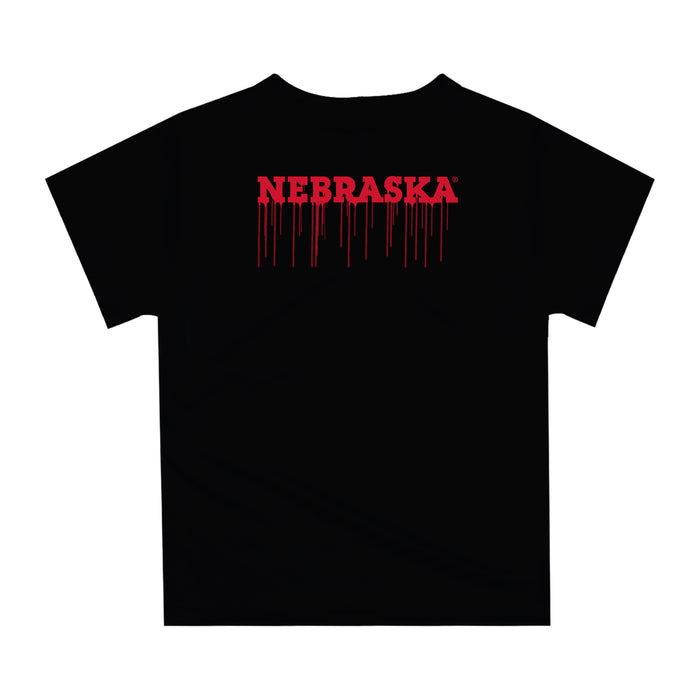 University of Nebraska Huskers Original Dripping Football Helmet T-Shirt by Vive La Fete - Vive La Fête - Online Apparel Store