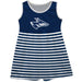 Nebraska-Kearney Lopers UNK Blue and White Sleeveless Tank Dress with Stripes on Skirt by Vive La Fete