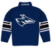 Nebraska-Kearney Lopers UNK Vive La Fete Game Day Blue Quarter Zip Pullover Stripes on Sleeves