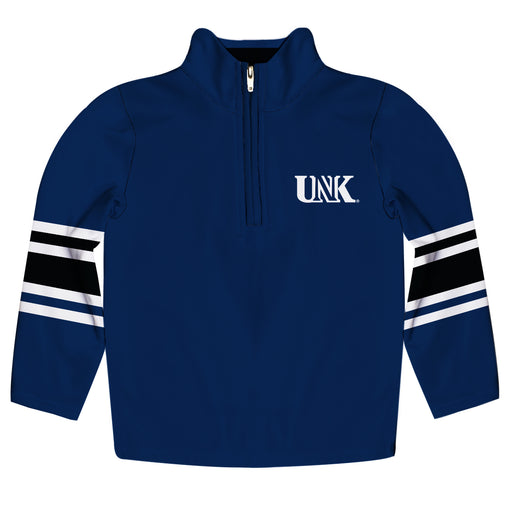 Nebraska-Kearney Lopers UNK Vive La Fete Game Day Blue Quarter Zip Pullover Stripes on Sleeves - Vive La Fête - Online Apparel Store