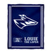 Nebraska-Kearney Lopers UNK Vive La Fete Kids Game Day Blue Plush Soft Minky Blanket 36 x 48 Mascot