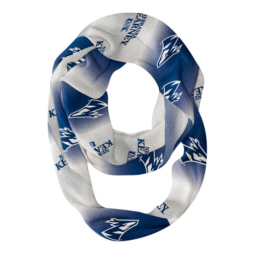 Nebraska-Kearney Lopers Vive La Fete All Over Logo Game Day Collegiate Women Ultra Soft Knit Infinity Scarf