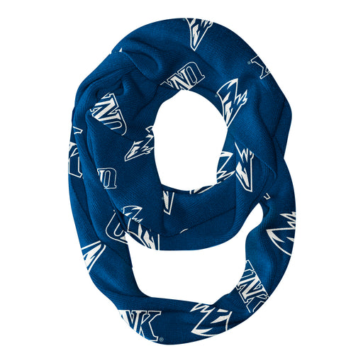 Nebraska-Kearney Lopers Vive La Fete Repeat Logo Game Day Collegiate Women Light Weight Ultra Soft Infinity Scarf