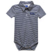 Nebraska-Kearney Lopers UNK Embroidered Navy Stripe Knit Polo Onesie