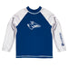 Nebraska-Kearney Lopers Vive La Fete Logo Blue White Long Sleeve Raglan Rashguard