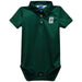 UNC University of North Carolina at Charlotte 49ers Embroidered Hunter Green Solid Knit Polo Onesie