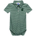 UNC University of North Carolina at Charlotte 49ers Embroidered Hunter Green Pencil Stripe Knit Polo Onesie
