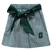 UNC University of North Carolina at Charlotte 49ers Embroidered Hunter Green Gingham Skirt With Sash