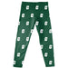 UNC Charlotte 49ers Vive La Fete Girls Game Day All Over Logo Elastic Waist Classic Play Green Leggings Tights