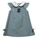 UNC University of North Carolina at Charlotte 49ers Embroidered Hunter Green Gingham A Line Dresss