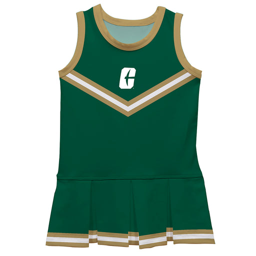 UNC Charlotte 49ers Vive La Fete Game Day Green Sleeveless Cheerleader Dress