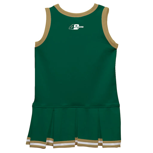 UNC Charlotte 49ers Vive La Fete Game Day Green Sleeveless Youth Cheerleader Dress - Vive La Fête - Online Apparel Store