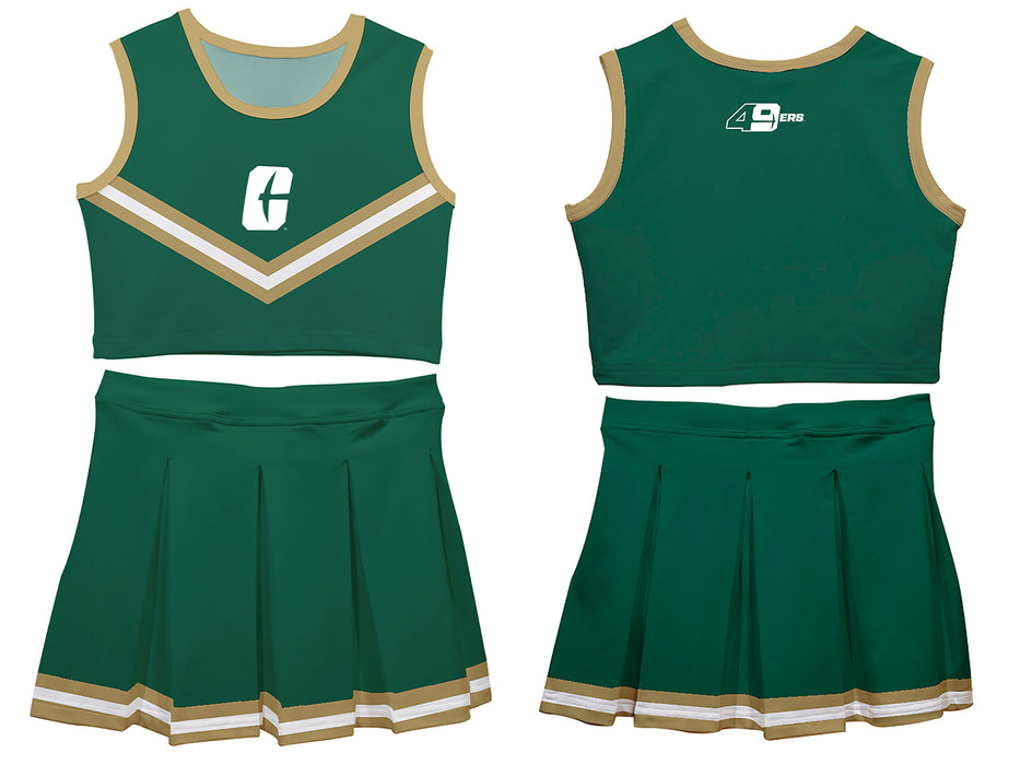 UNC Charlotte 49ers Vive La Fete Game Day Green Sleeveless Cheerleader Set - Vive La Fête - Online Apparel Store