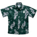 UNC University of North Carolina at Charlotte 49ers Hunter Green Hawaiian Short Sleeve Button Down Shirt