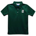 UNC University of North Carolina at Charlotte 49ers Embroidered Hunter Green Short Sleeve Polo Box Shirt