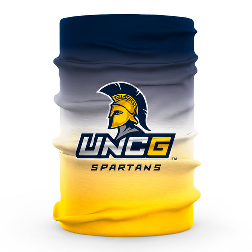 UNC Greensboro Spartans UNCG Vive La Fete Degrade Logo Game Day Collegiate Face Cover Soft 4-Way Stretch Neck Gaiter - Vive La Fête - Online Apparel Store