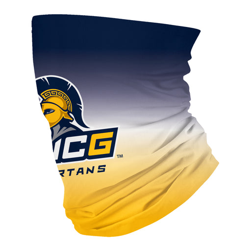 UNC Greensboro Spartans UNCG Vive La Fete Degrade Logo Game Day Collegiate Face Cover Soft 4-Way Stretch Neck Gaiter - Vive La Fête - Online Apparel Store
