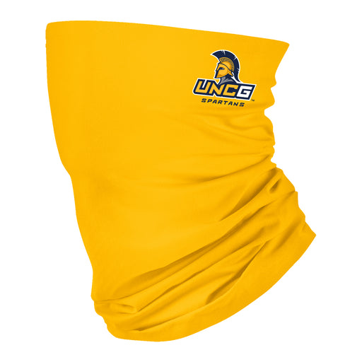 UNCG Spartans Vive La Fete Gold Game Day Collegiate Logo Face Cover Soft  Four Way Stretch Neck Gaiter - Vive La Fête - Online Apparel Store