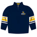 UNC Greensboro Spartans UNCG Vive La Fete Game Day Navy Quarter Zip Pullover Stripes on Sleeves - Vive La Fête - Online Apparel Store