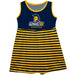 UNCG Spartans Vive La Fete Girls Game Day Sleeveless Tank Dress Solid Navy Logo Stripes on Skirt - Vive La Fête - Online Apparel Store