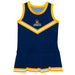 UNC Greensboro Spartans UNCG Vive La Fete Game Day Blue Sleeveless Cheerleader Dress