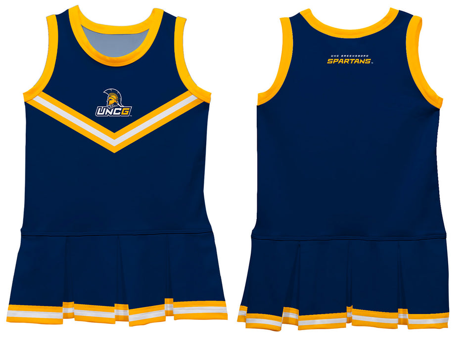 UNC Greensboro Spartans UNCG Vive La Fete Game Day Blue Sleeveless Cheerleader Dress - Vive La Fête - Online Apparel Store