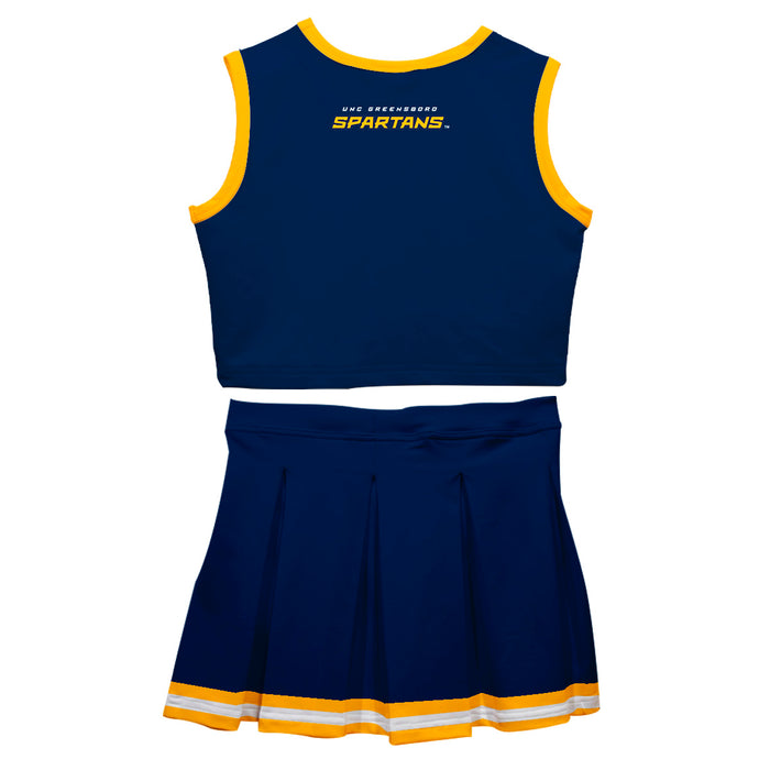 UNC Greensboro Spartans UNCG Vive La Fete Game Day Blue Sleeveless Cheerleader Set - Vive La Fête - Online Apparel Store