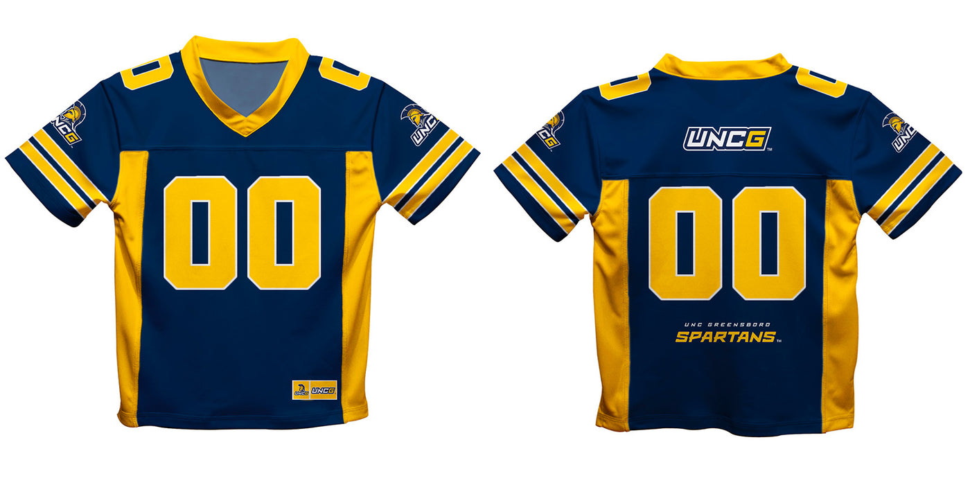 UNC Greensboro Spartans UNCG Vive La Fete Game Day Blue Boys Fashion Football T-Shirt - Vive La Fête - Online Apparel Store