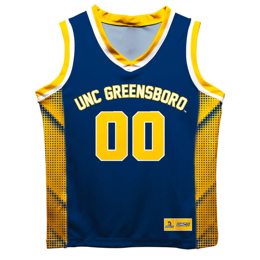 UNC Greensboro Spartans UNCG Vive La Fete Game Day Blue Boys Fashion Basketball Top