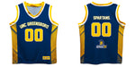 UNC Greensboro Spartans UNCG Vive La Fete Game Day Blue Boys Fashion Basketball Top - Vive La Fête - Online Apparel Store