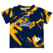 UNC Greensboro Spartans UNCG Vive La Fete Boys Game Day Blue Short Sleeve Tee Paint Brush