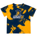 UNC Greensboro Spartans UNCG Vive La Fete Marble Boys Game Day Blue Short Sleeve Tee
