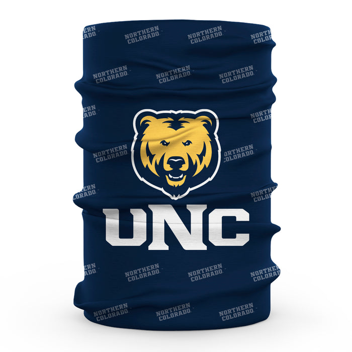 University of Northern Colorado Bears UNC Vive La Fete All Over Logo Collegiate Face Cover Soft 4Way Stretch Neck Gaiter - Vive La Fête - Online Apparel Store