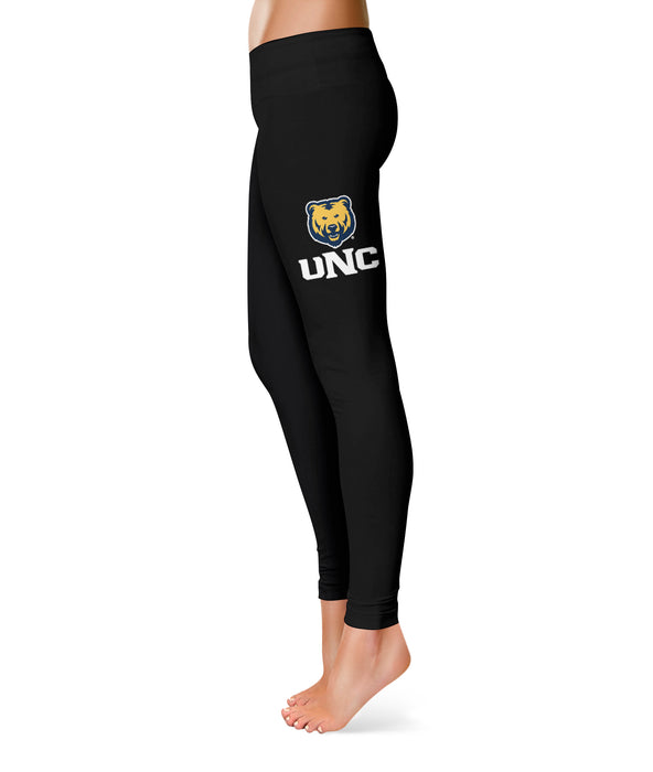 Northern Colorado Bears UNC Game Day Collegiate Large Logo on Thigh Women Black Yoga Leggings 2.5 Waist Tights" - Vive La Fête - Online Apparel Store