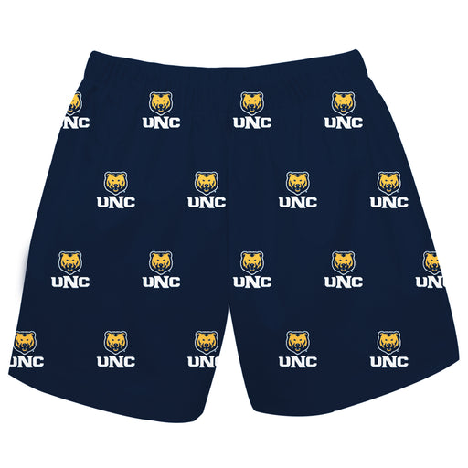 Northern Colorado Bears UNC Vive La Fete Boys Game Day All Over Logo Elastic Waist Classic Play Navy Pull On Short - Vive La Fête - Online Apparel Store