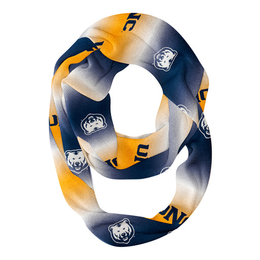 Northern Colorado Bears UNC Vive La Fete All Over Logo Game Day Collegiate Women Ultra Soft Knit Infinity Scarf