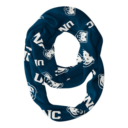 Northern Colorado Bears UNC Vive La Fete Repeat Logo Game Day Collegiate Women Light Weight Ultra Soft Infinity Scarf